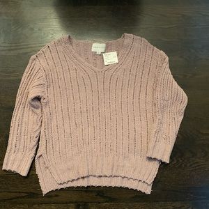 NWT Paper Crane Distressed Sweater. Size Small